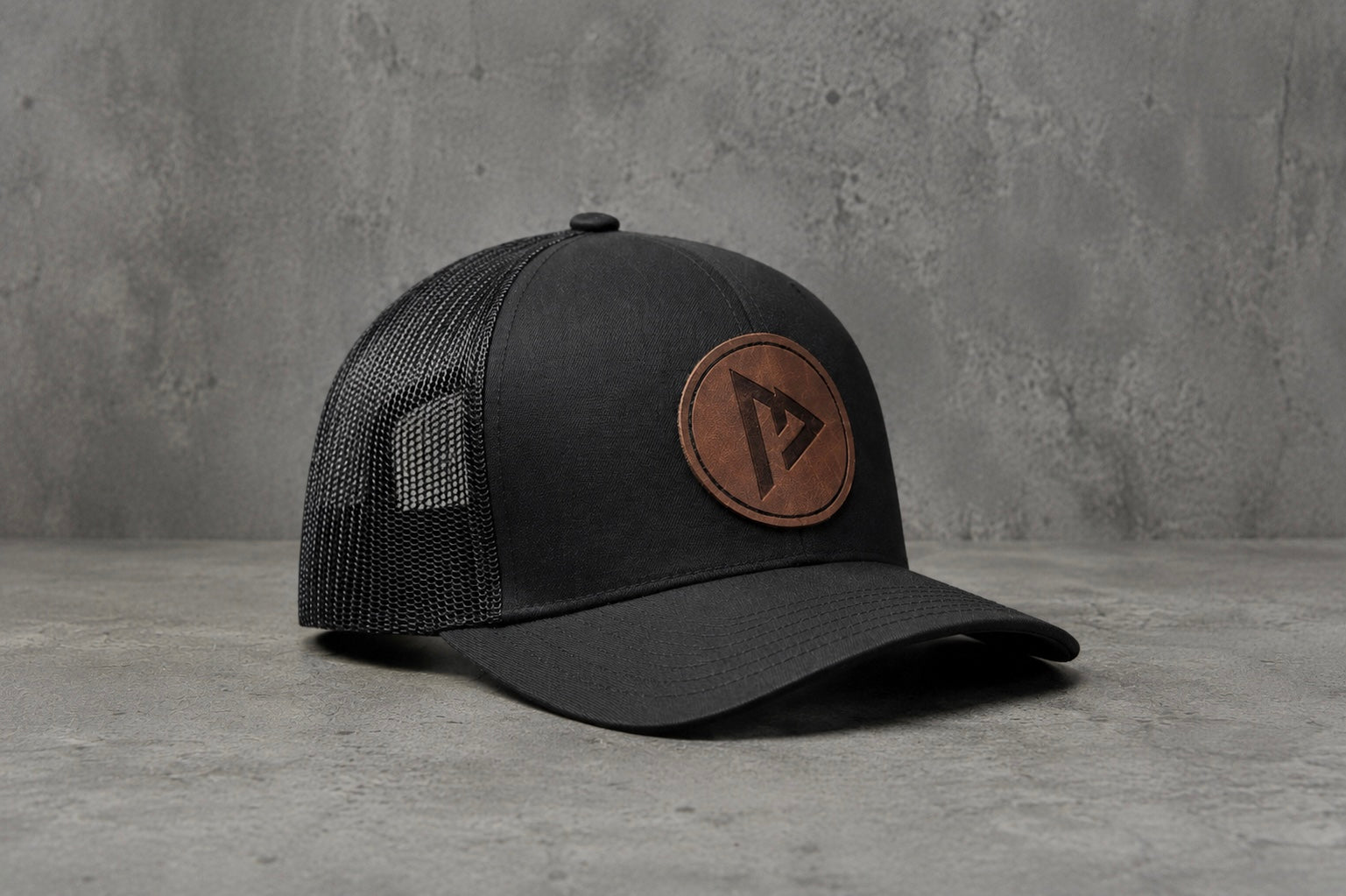 ME Leather Patch Trucker